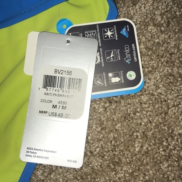 NWT asics reversible bikini bottoms - Picture 2 of 4